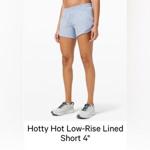 lululemon hotty hot LR shorts 4 inch inseam size 6